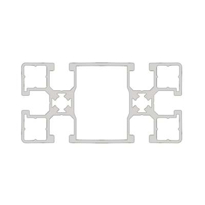 10-4590-0-1500MM MODULAR SOLUTIONS EXTRUDED PROFILE 45MM X 90MM, CUT TO THE LENGTH OF 1500 MM